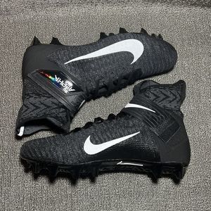 Nike Alpha Menace Elite 2 WD P FlyKnit Black White BV3298-001 Men's Sz 12 Wide